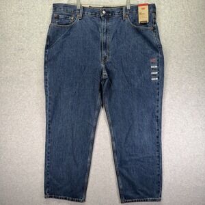 Levis 550 Jeans Mens 42x30 Blue Denim Relaxed Fit Tapered Leg Casual